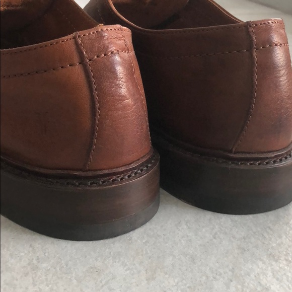 Copper Frye Paul Bal Leather Oxfords - Picture 7 of 7